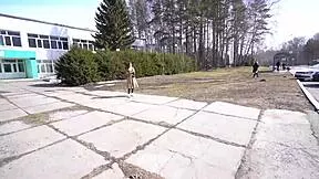 Skinny Shaved Slut Rides for Cash Ends in Creampie Pussy Fill!