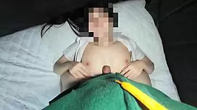 Tricking famous Thai student into amateur room fuck POV