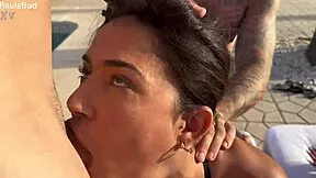 pool party spirals to orgy dominating spanish sluts