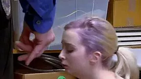 shoplifting teen fucks cop's monster cock to dodge jail time?