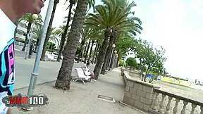 Granny Joycelina Fucked Hard by Young Cock on Beach