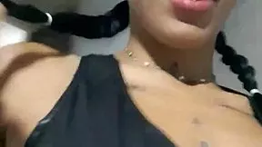 Hot tattooed Latina bangs moto taxi driver