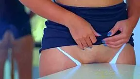 Why does fucking table corner burn so hot in pussy?