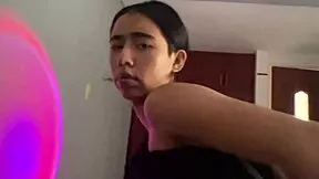Caught stepbro jerking off so i ride his cock with my juicy latina tits bouncing