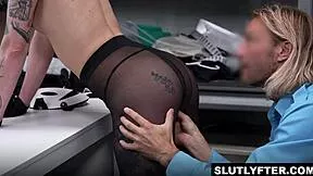 masked thief hannah quinn bends over for officer ryan mclane's monster cock submission