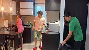 shh neighbor pounds me hard while distracted husband stays clueless