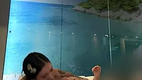 damn this amateur teen got pissed on hard after tight pussy play 😩💦