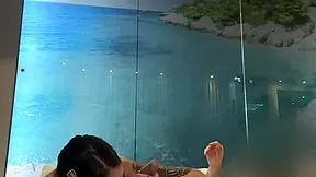 damn this amateur teen got pissed on hard after tight pussy play 😩💦
