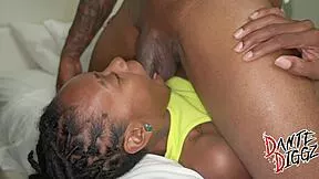 Storm Thagreat's petite frame handles monster BBC deep before creampie explosion