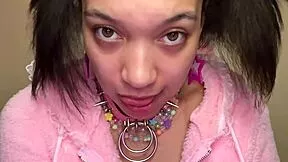 Ahegao Stepdaughter Deepthroats Older Cock!