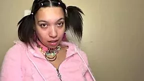 Ahegao Stepdaughter Deepthroats Older Cock!