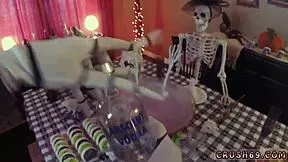 painful teen anal stretches limits before thrilling swallow surprise