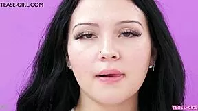 Petite Teen Brunette Model Teases Producer During Mommy Casting Audition Interview