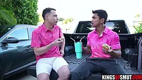 stepmom in bikini bends over for stepsons best friend doggystyle hardcore fuck