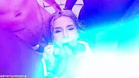 Ashley Rose drilled deep by 4 big black cocks in her tight ass dap anal