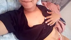 mmm this delicious schoolgirl fingers her hairy wet pussy thinking of pervy old man
