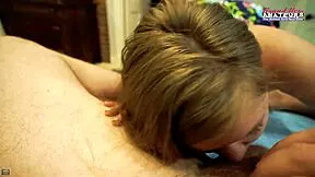 lauren's busty blonde coed face gets sloppy rimjob before passionate ass licking