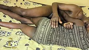 Black queen bends over for lover's rough doggystyle cock ride in pantyhose