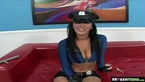 am i under arrest officer or do you just want these huge tits in your face now?!