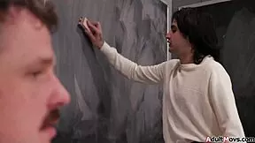 petite slut you ready for teachers dp gangbang in detention?