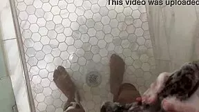 stepsis catches bro spying in shower fat ass wet pussy quick cum fuck?