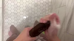stepsis catches bro spying in shower fat ass wet pussy quick cum fuck?
