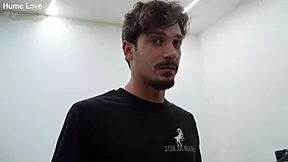 A beautiful blonde pornstar seductively eats four giant cocks before double penetration in rough gangbang