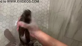 stepsis catches bro spying in shower fat ass wet pussy quick cum fuck?