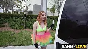 raver opal essex hops on bus for hardcore pounding bent over doggystyle and cowgirl ride