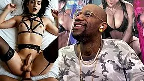 imagine this busty trans latina teen's girl cock exploding while bbc wrecks her tight ass in bdsm bliss