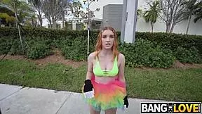 raver opal essex hops on bus for hardcore pounding bent over doggystyle and cowgirl ride