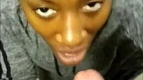 ebony milf milks every cumshot from white cock craving more?