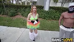 raver opal essex hops on bus for hardcore pounding bent over doggystyle and cowgirl ride