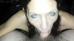 hey, check out my perfect girl 001 she's a naughty brunette milf with big tits giving an amazing pov blowjob