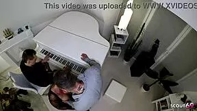 german bbw with saggy natural tits dives into her first mmf threesome on amateur cam