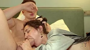 oh man her big natural tits bounce while she moans on that monster cock cumshot incoming