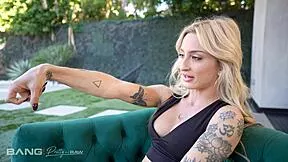 Kathryn Maes takes two big black cocks in interracial threesome double dip!