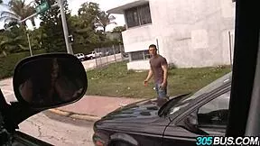 pornstar charlie chase leads wild outdoor public orgy humiliation with amateurs for cash in car and bus
