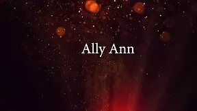 Ever wonder how Ally Ann toys her shaved wet pussy with dildos?