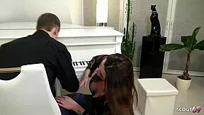 german bbw with saggy natural tits dives into her first mmf threesome on amateur cam
