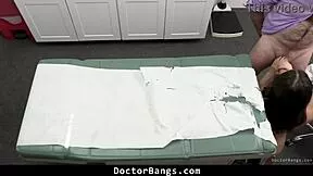 uh i went to the doctor for checkups but he um shoved his monster cock in my shy teen pussy doggystyle... doctorbangs