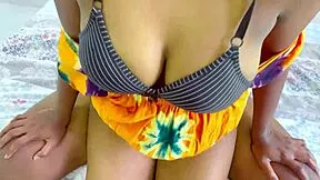 Fucking horny Indian desi teen who strips naked in steamy shower then rides cock hard