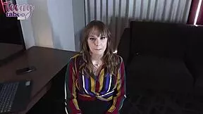 Clever Rebecca Vanguard Fucks Seth Brogan Doggystyle for Creampie Job Interview
