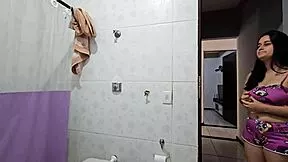 Stepdaughter gets horny seeing me bathe oh god stepdad you orgasmed multiple times in my pussy now?