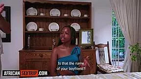 dude this petite black teen's tight pussy gets railed hard in homemade tape