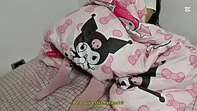 he spies stepsister masturbating secretly under sheets shaking ass
