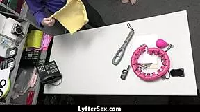 teen mackenzie mace caught stealing workout gear gets fucked by mall cop lyftersex