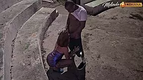 Public Square BBC Destroys 18yo Melinda Kohana's Tight Hole