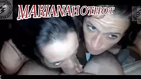 Two Argentinian Sluts Devour Monster Cock In Intense Group Blowjob POV Frenzy