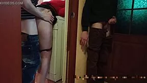 I watch my wife share her big ass with old lover at the party